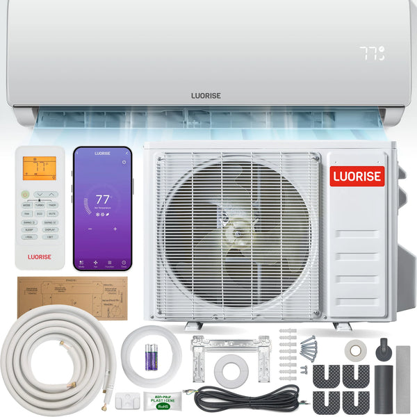 LUORISE Mini Split Air Conditioner L01 Series - 12000BTU-115V/19SEER2-WIFI