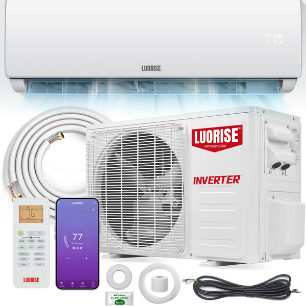 LUORISE Mini Split Air Conditioner L02 Series - 17000BTU-230V/17SEER2-WIFI